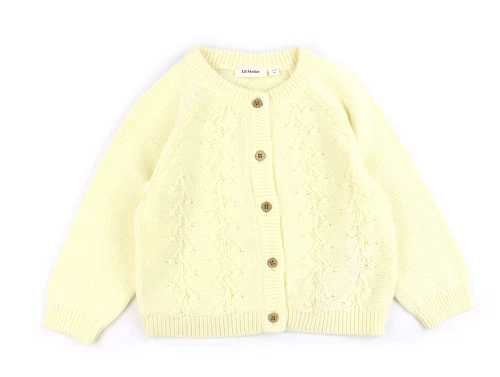 Lil Atelier lemon icing strikcardigan